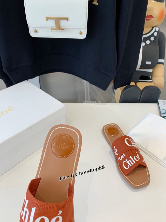 Chloe克洛伊2022春夏最新款拖鞋女士涼拖鞋 dx3638